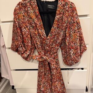 MINKPINK Autumn Hues Floral Dress